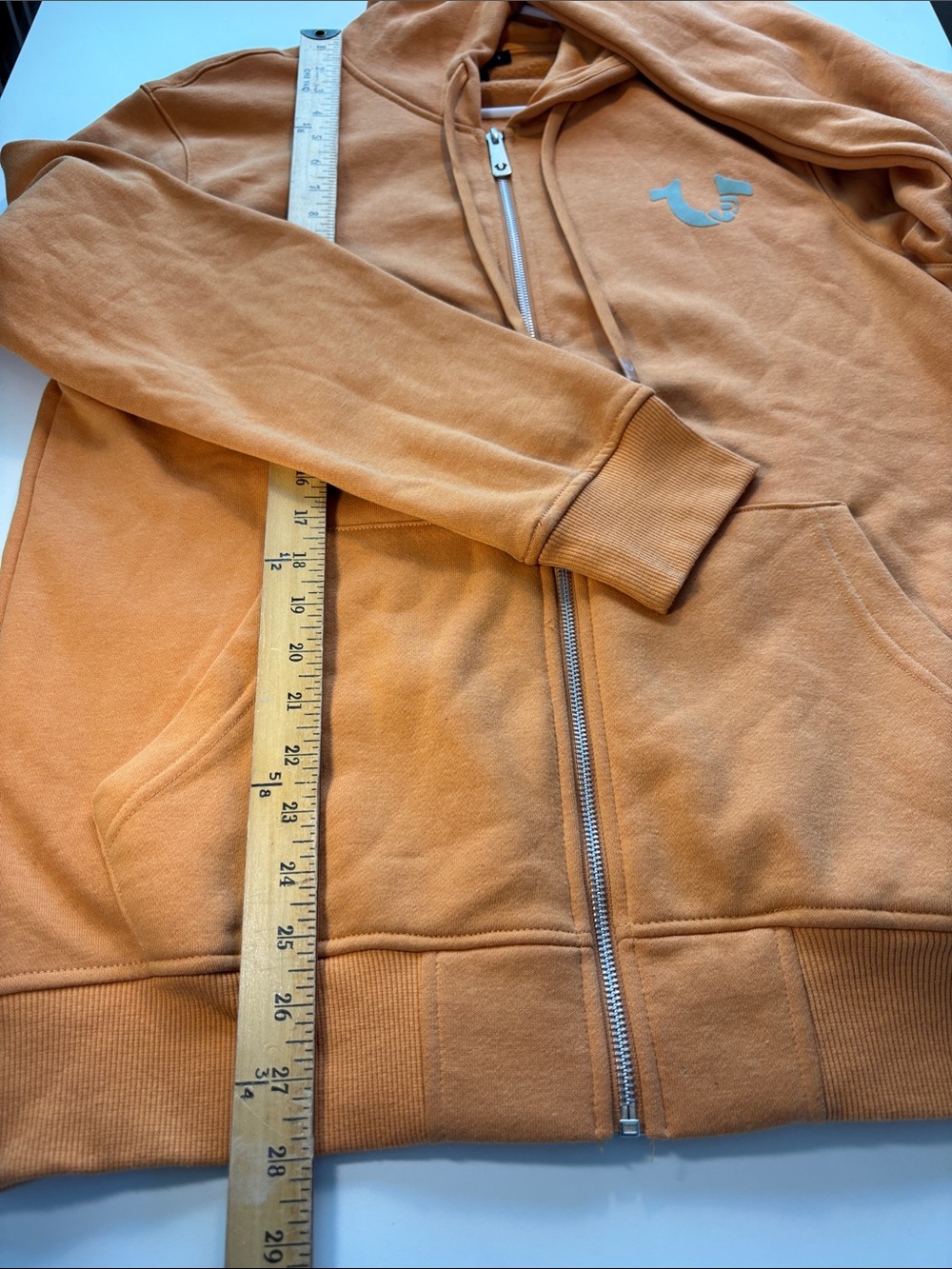 True Religion Orange Graphic World Tour Hoodie -539sku - Picture 7 of 7